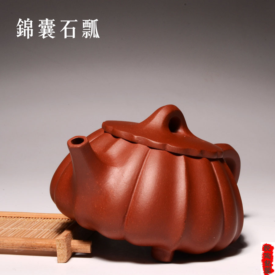 宜兴正宗紫砂茶壶原矿孙老师底槽清锦囊石瓢纯手工茶具自产自销