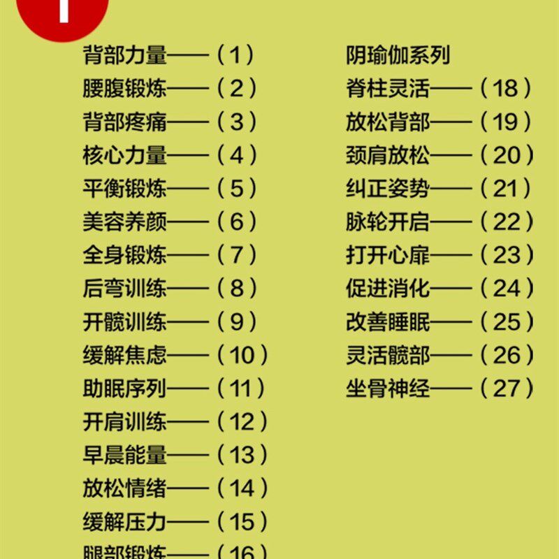 108套瑜伽排课序列手册 全4册108套 排课 课程编排 瑜伽笔记