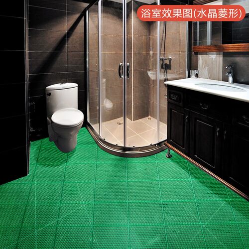 新品六角鱼鳞纹厨房PVC塑料地毯通底镂空洗手间防滑垫游泳池浴室