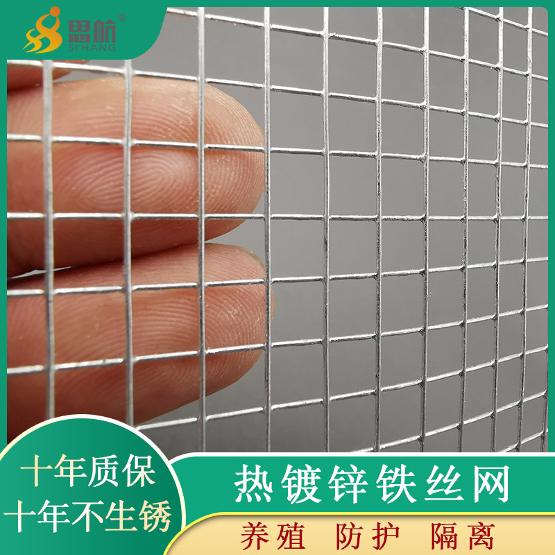 热镀锌铁丝网小孔钢丝围r栏电焊网格养殖网阳台防护栏玉米防鼠防