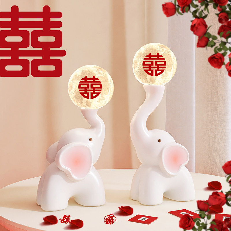 新婚礼物一对象摆件送新人情侣订婚D房客厅卧室装饰送闺蜜结婚礼