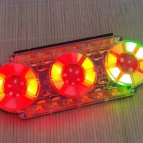 led货车炫彩流水爆闪灯防追尾雾灯后尾灯转向刹倒车12V24V警示灯