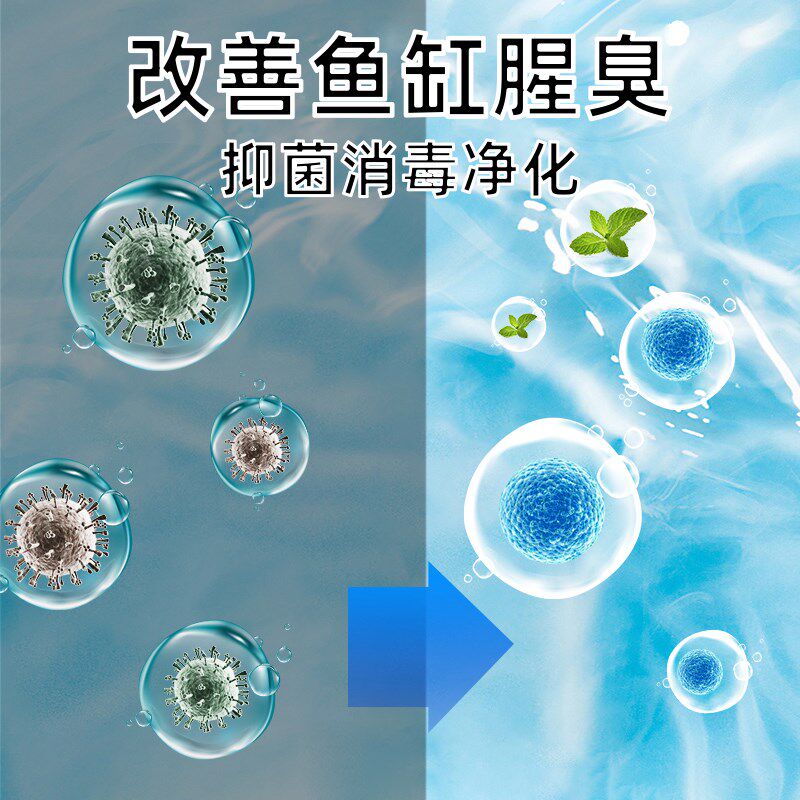 鱼缸净水剂水质稳定净化剂一滴清免换水硝化细菌液净水王养鱼专用