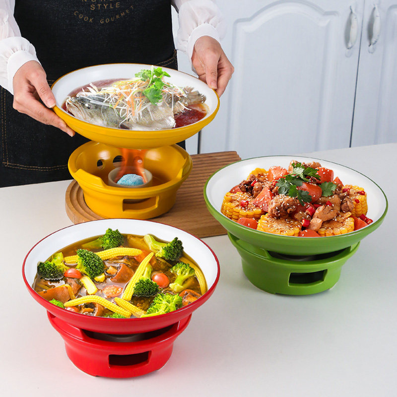 酒精炉陶瓷砂锅煲仔锅浅锅保温明火加热小火锅耐高温饭店餐厅专用