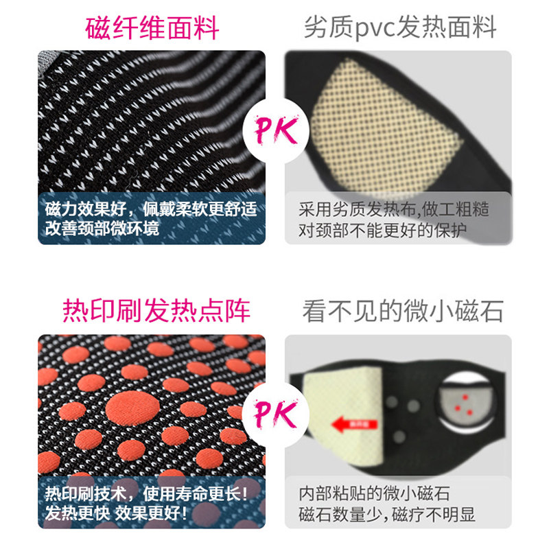 融明磁力护颈带粘贴保暖护颈椎热发颈套颈托磁力护脖子男女士四季
