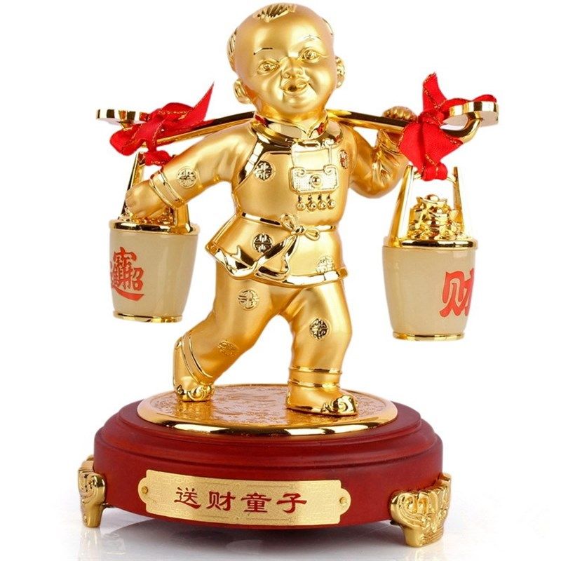 送财童子摆件婚房摆设新结婚礼物乔迁礼品家居客厅电视酒柜装饰品