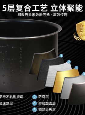 适用于松桥电压力锅4升PC-CS0403内胆CS0409/MS0404/MS0403B/0406