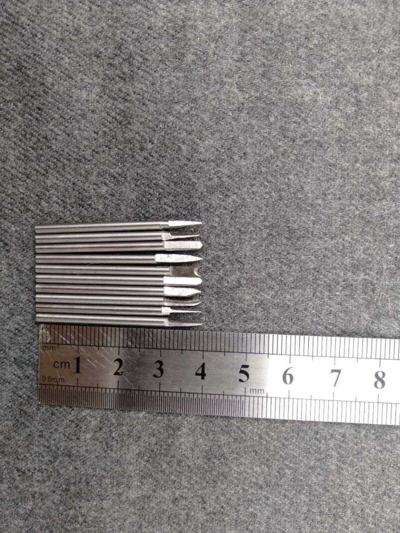 含钴白钢宝剑刀204牙机橄榄核雕刻刀木头滴血莲花微雕钻头工具