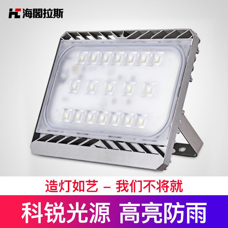 海阁拉斯大功率投光灯 防水LED投射适用厂房广场 科锐灯珠可调色