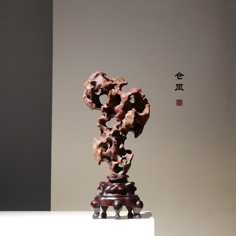 太湖石原石奇石摆件灵璧石传统天然观赏石玄关石材中式案头摆件