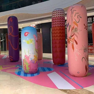充气不倒翁气模大型商场美陈装饰球立柱网红道具可定制PVC闭气球