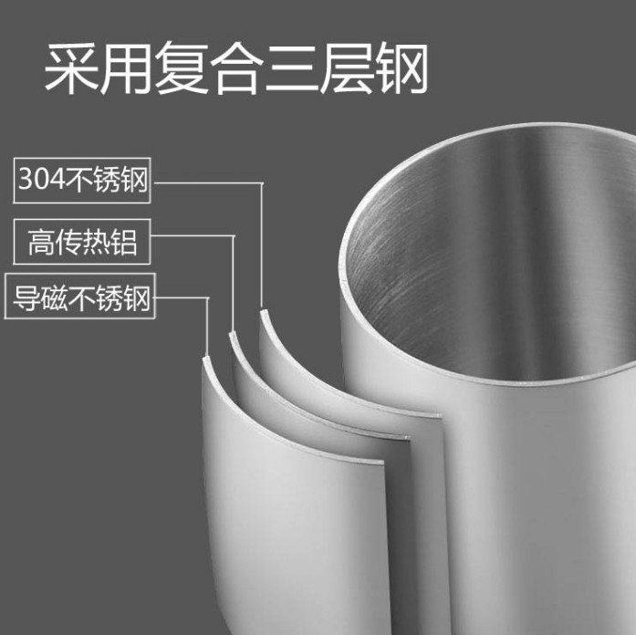 出口18/10不锈钢迷你热奶浇油小锅304黄油融化宝宝辅食煮面罐罐茶