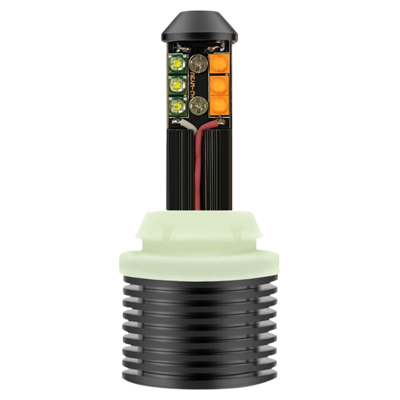 led汽车通用日行灯改装加转向灯一体1156T20歪角超亮日间行车灯泡