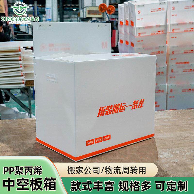 供应pp中空板箱搬家整理箱收纳箱大号可折叠魔术贴塑料周转箱