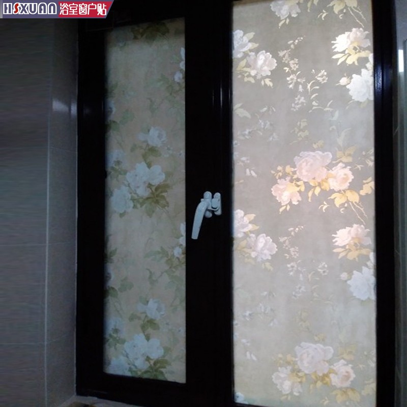 加厚磨砂玻璃贴膜卫生间玻璃门窗贴纸浴室窗户贴纸V窗贴透光不透