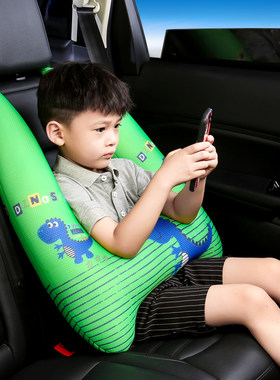 儿童车载抱睡枕汽车头枕小孩靠y枕睡觉抱枕安全带防勒护套后排专