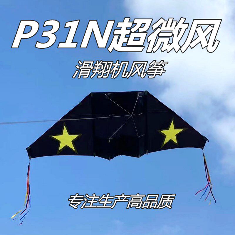 淘淘乐2米P31N滑翔机超微风筝成人大型专P业潍坊风筝微风易飞