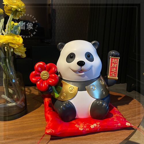 留象招财猫摆件电动摇臂大号店面前台装饰乔迁礼品收银台发财猫