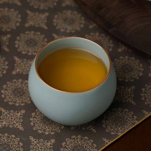 汝窑欢喜杯景德镇主人杯单杯复古天青釉品茗茶杯手工汝瓷功夫茶杯