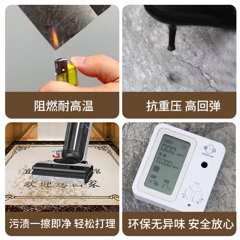 电梯轿厢地垫PVC定制logo仿大理石纹耐磨防水防火电梯地板地毯垫
