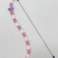 Cat toys, colorful cloth strips, cat teaser sticks, cat elastic rods, interactive training, long-tailed striped cat teaser sticks, pet supplies thumbnail 5