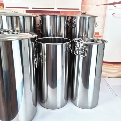 不锈钢储水桶f细长汤桶白钢奶茶桶高身凉茶水桶20/22/25cm高45cm6