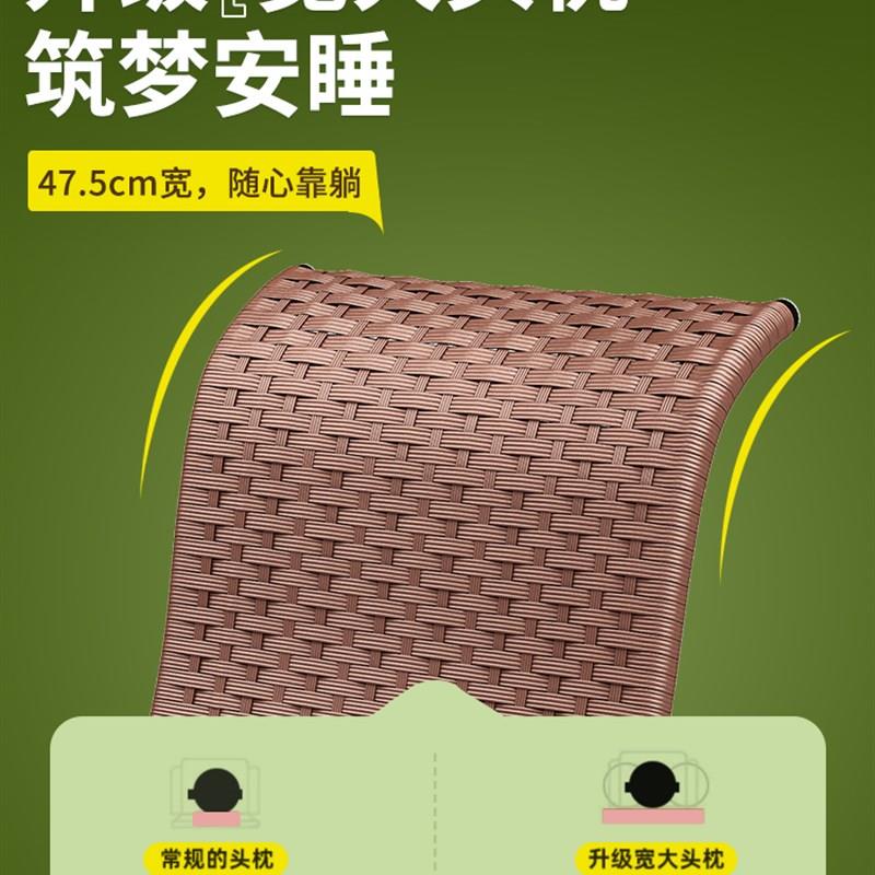 午憩宝藤椅躺椅折叠午休家用老人靠背凉竹椅子午睡休闲懒人阳台椅