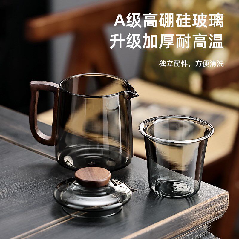 迷你电陶炉煮茶器耐高温玻璃煮茶杯泡茶壶便携办公烧水炉保温炉
