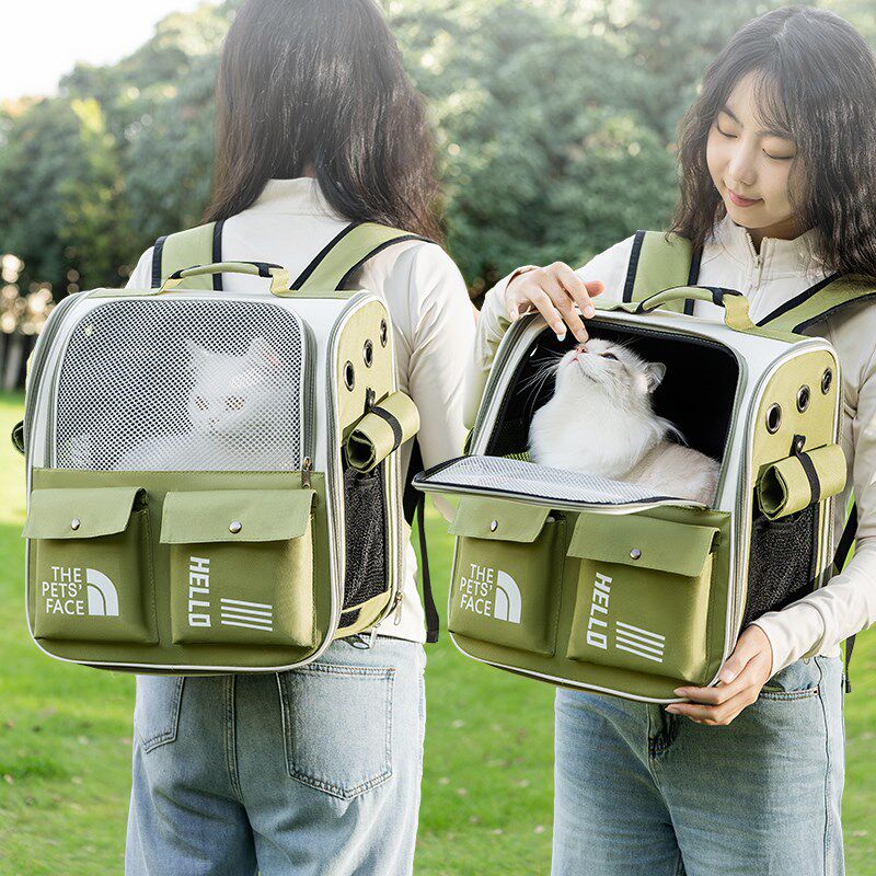 猫包外出便携猫咪宠物双肩背包大容量小狗狗冬天外出包洗澡神器包