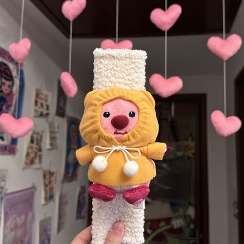 loopy小海狸汽车安全带护肩套护肩防磨衣服柔软女防勒脖装饰用品