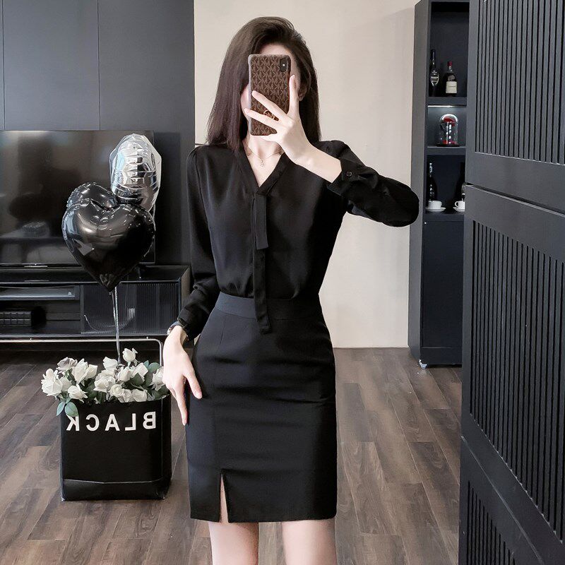 职业衬衫套装裙女2024新款高级感空姐制服礼仪接S待工装前台工作