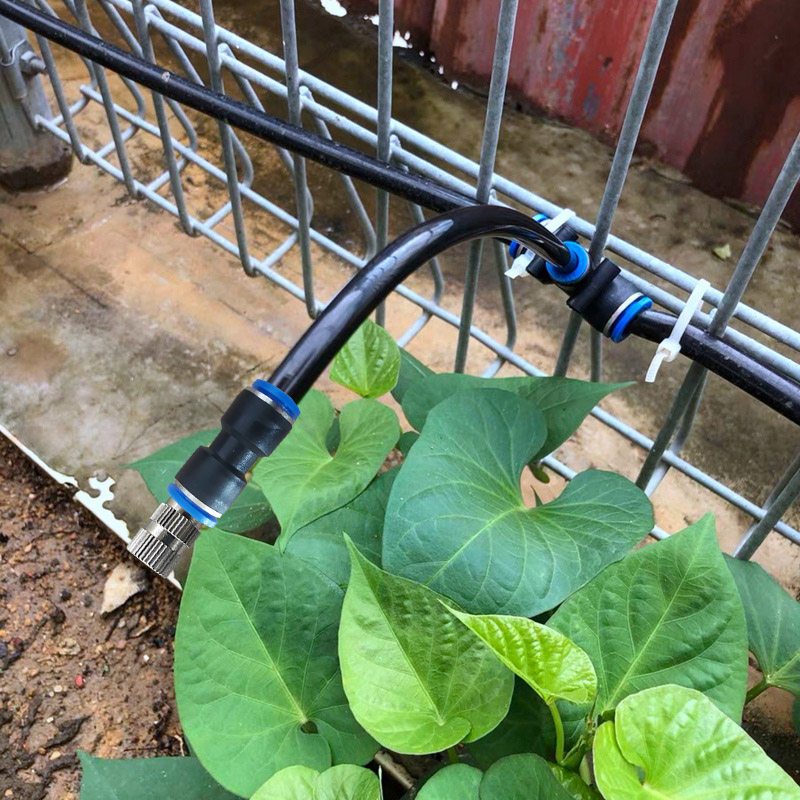 高压雾化喷头围挡微雾降温降尘除尘雨林水陆缸喷雾造景植物铜喷嘴