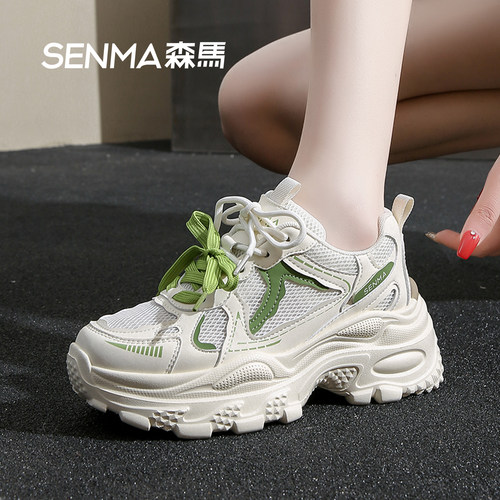 森马8CM增高透气老爹鞋女款