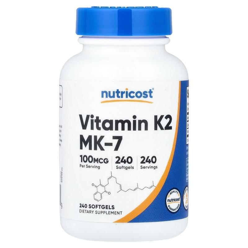 Nutricost维生素K2 MK-7软胶囊补钙骨骼健康心血管健康守护图片