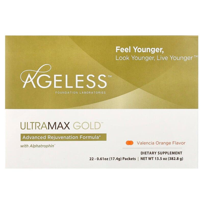 Ageless Foundation Laboratories,高级焕肤配方,晚仑西亚橙味