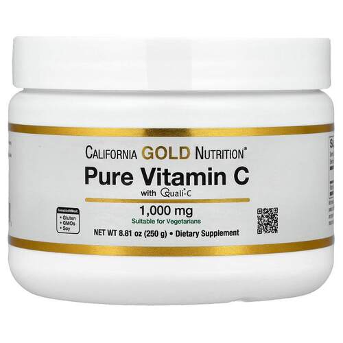 California Gold Nutrition,全正维生素 C Quali-C 粉，8.81 盎司