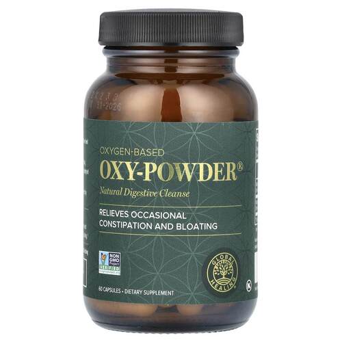 Global Healing,Oxy-Powder，天然清洁剂，60 粒胶囊