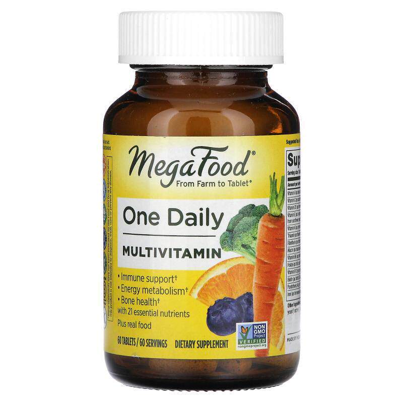 MegaFood每日一片多维生素矿物质片21种营养素膳食补剂