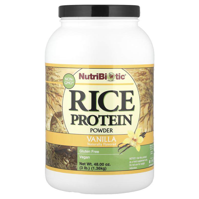 NutriBiotic未加工大米蛋白质粉氨基酸无谷蛋白营养运动耐力