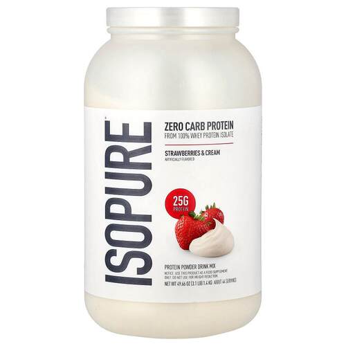 Isopure爱素纯零碳水化合物蛋白粉增重刷脂增肌体重管理健身锻炼