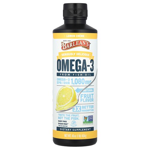 巴宁Seriously Delicious Omega-3鱼油日常饮食之外每日温和补充