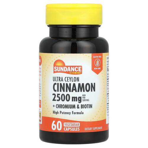Sundance超级锡兰肉桂铬和生物维生素良好配方毛发健康营养补充