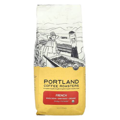 Portland Coffee Roasters,有机咖啡，全豆，深度烘焙，法式