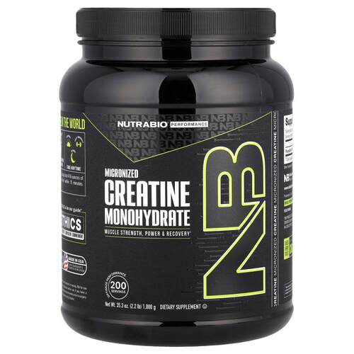 Nutrabio Labs,表现，微粒化一水肌酸，35.3 盎司（1,000 克）
