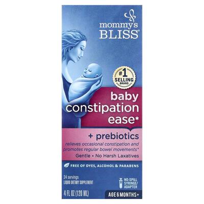 Mommy's Bliss,宝宝排便困难帮助剂 + 益生元，6 个月以上，4 液1