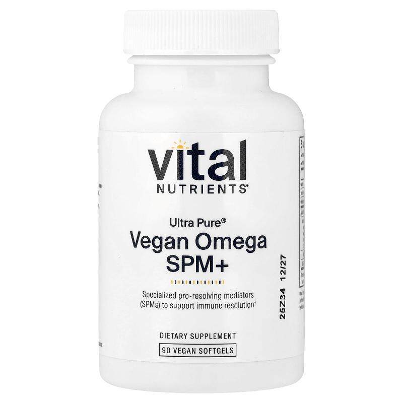 Vital Nutrients,Ultra Pure,全素 Omega SPM+,90 粒全素软胶囊