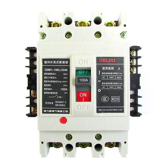 空气开关分励脱扣塑壳式断路器125A100A3P CDM1-100L/3340