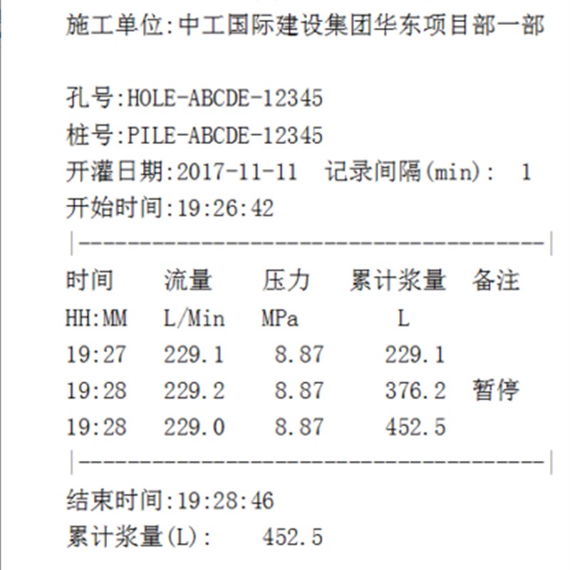HS-DF多功能灌浆记录仪配件