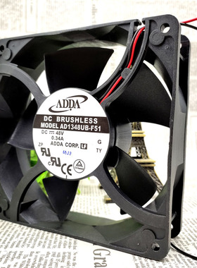 原装ADDA AD1348UB-F51 12738 48V 0.34A 变频器 工控机散热风扇