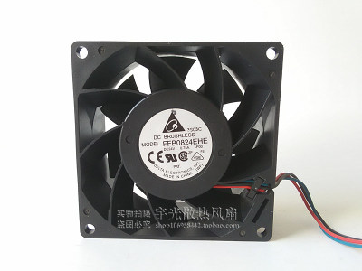 原装台达 FFB0824EHE 8038 24V 0.75A  双滚珠 8CM 变频器风扇